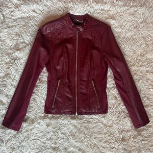 Express Women’s Faux Leather Jacket Size Small
